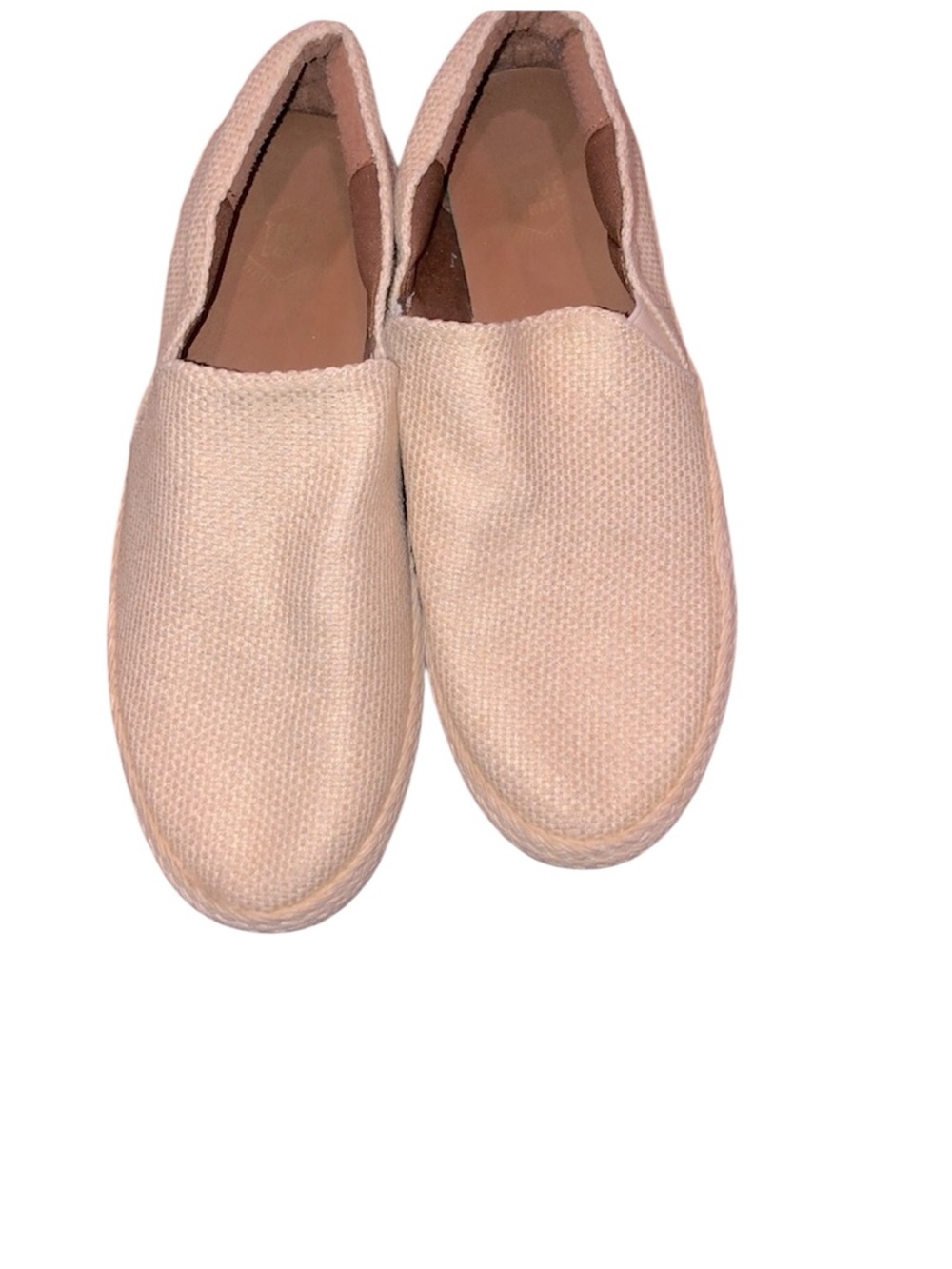 True Craft tan woven loafers size 7